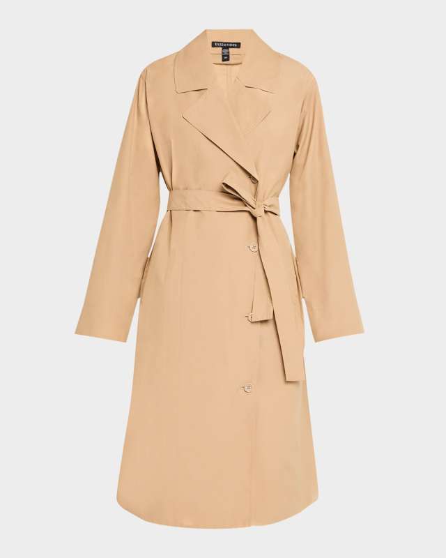Petite Belted Lightweight Trench Co